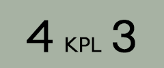 Pöytäkynttilä Steariini Kuutio 8x8cm Khakinvihreä