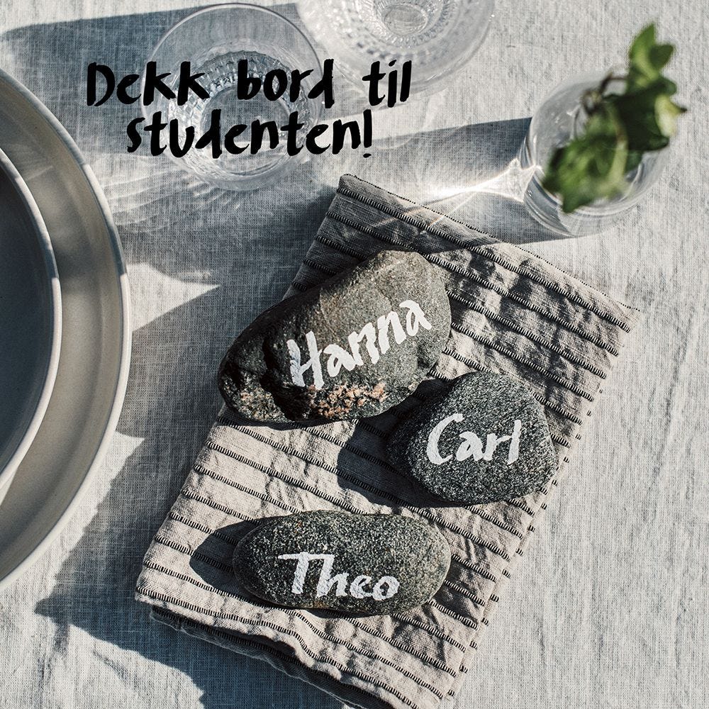 Gedeckter Tisch für Studenten