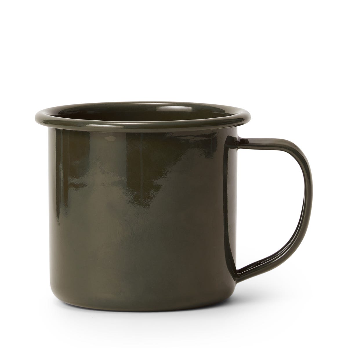 Granit Mugg Emalj Khakigrön