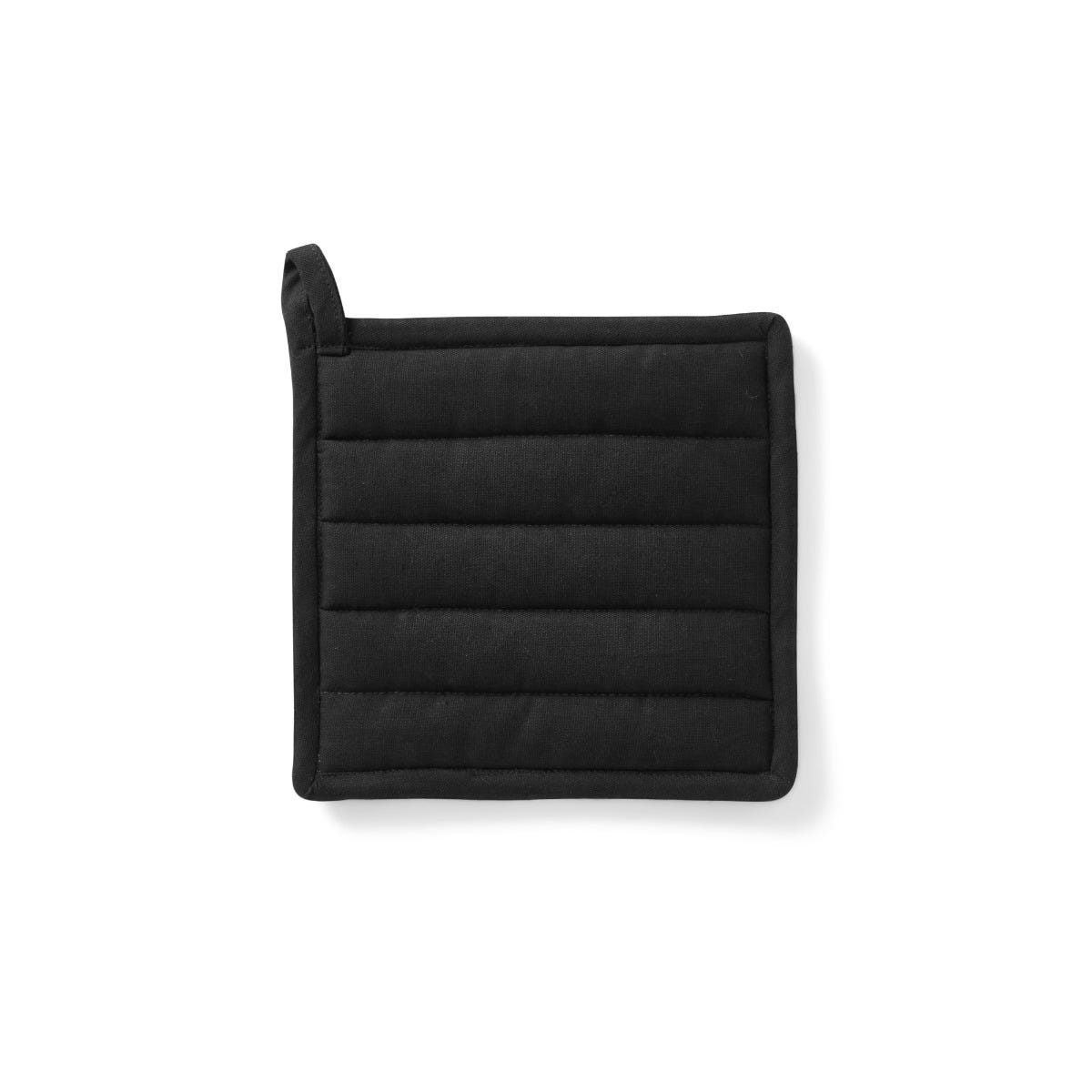 Grytlapp Bomull 22x22cm Svart