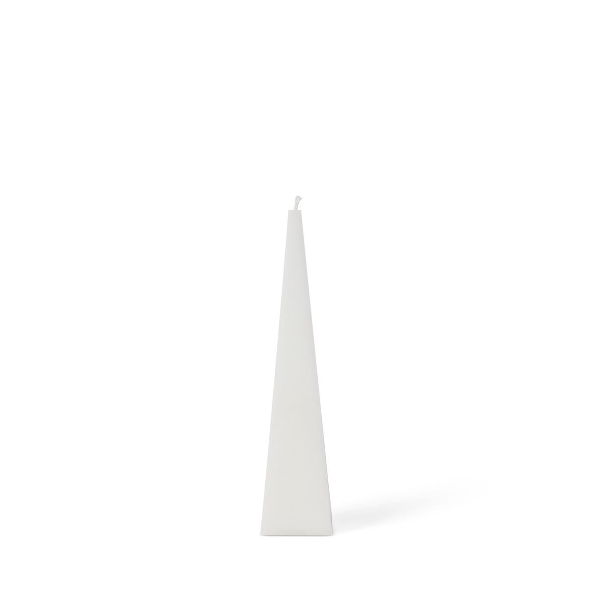 Pyramidljus Stearin 5,8x25cm Vit