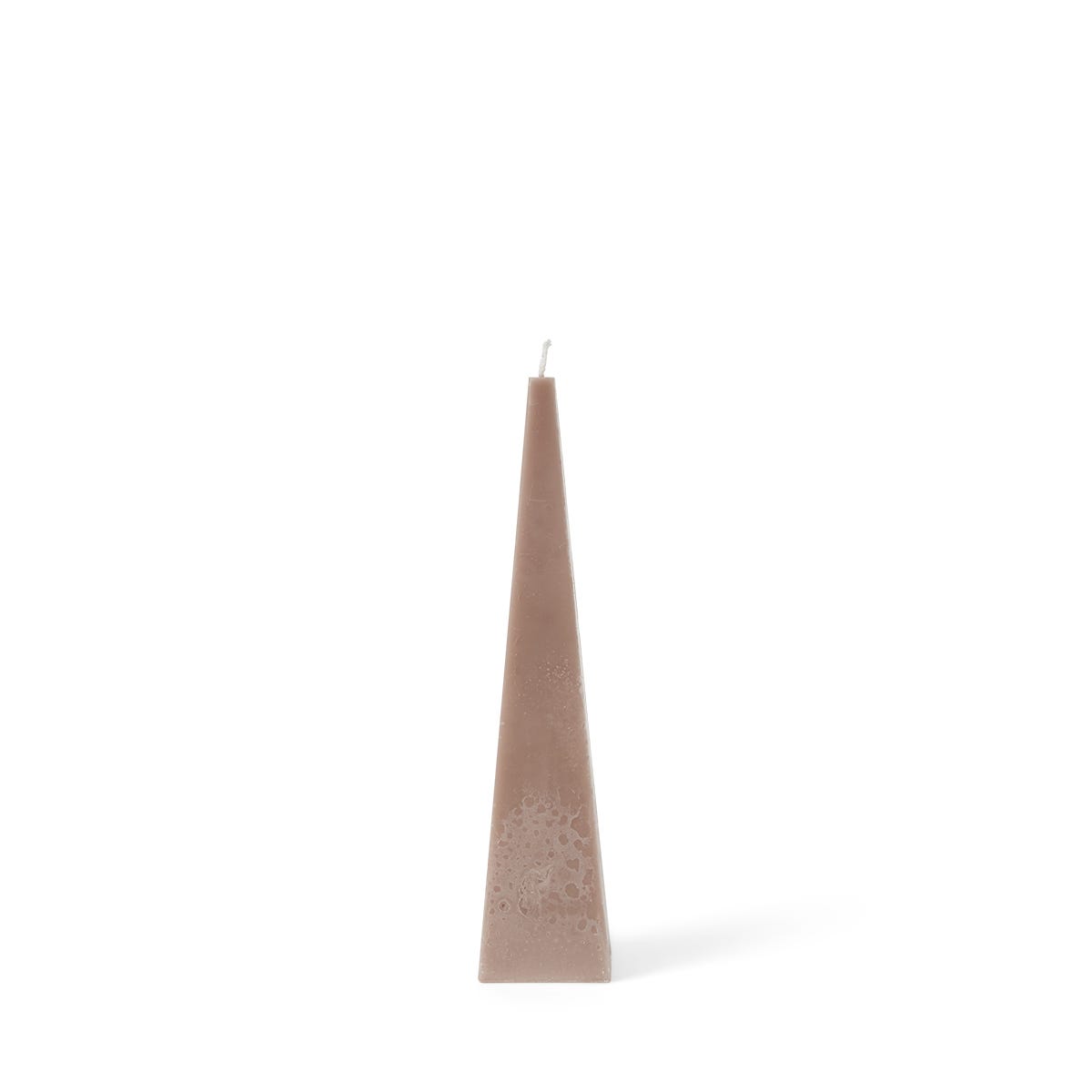 Pyramidljus Stearin 5,5x25cm Sand