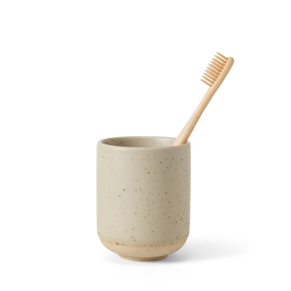 Granit Tandborstmugg 7,5x9,5cm Porslin Beige