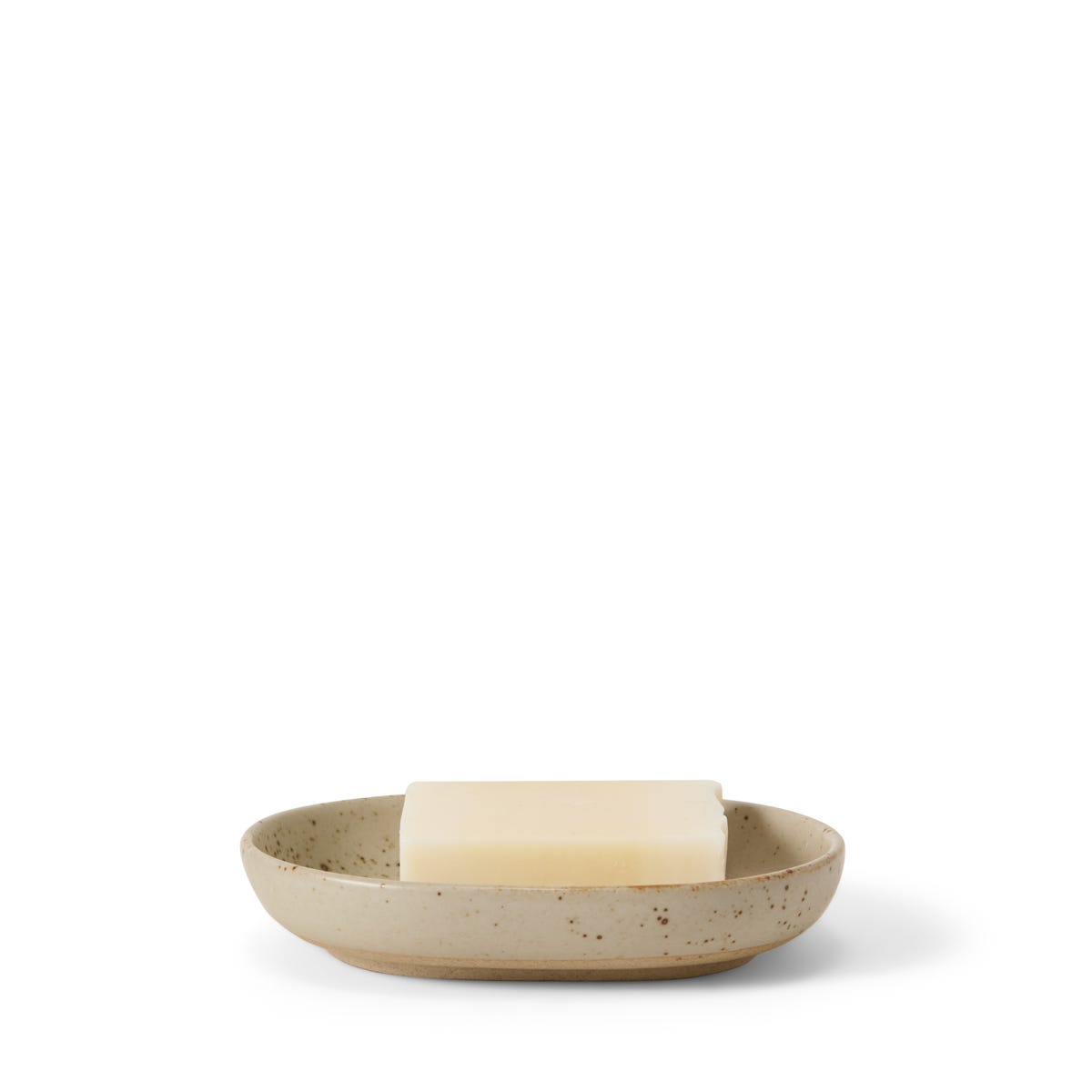 Granit Tvålfat Ovalt 13x9,5cm Porslin Beige