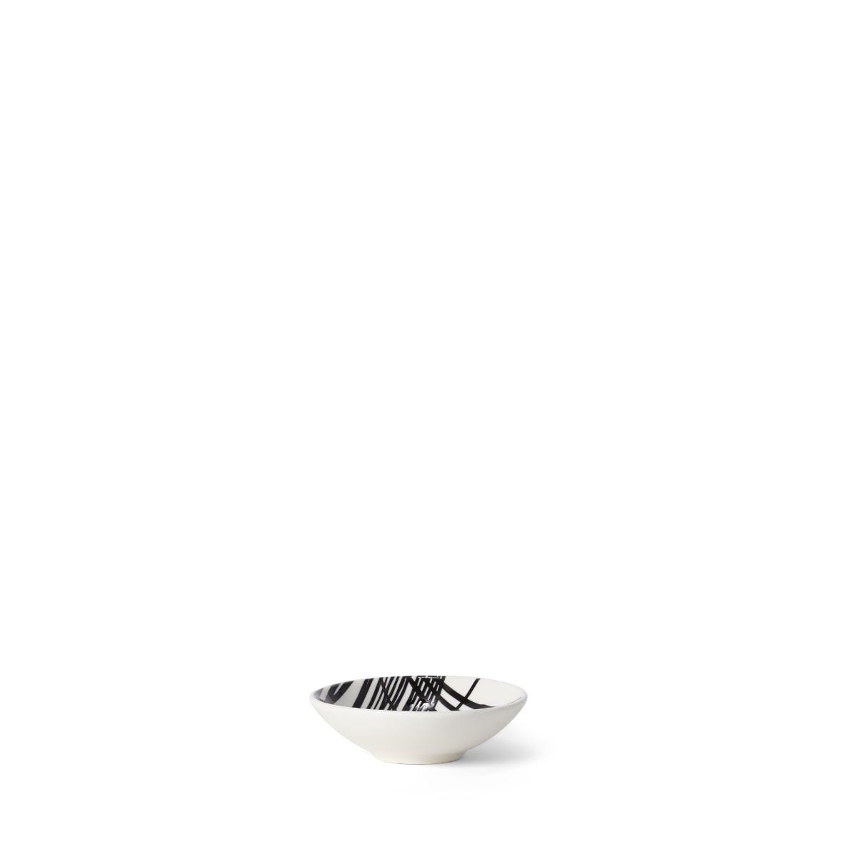 Serveringsskål Lines 9cm Stengods Svart