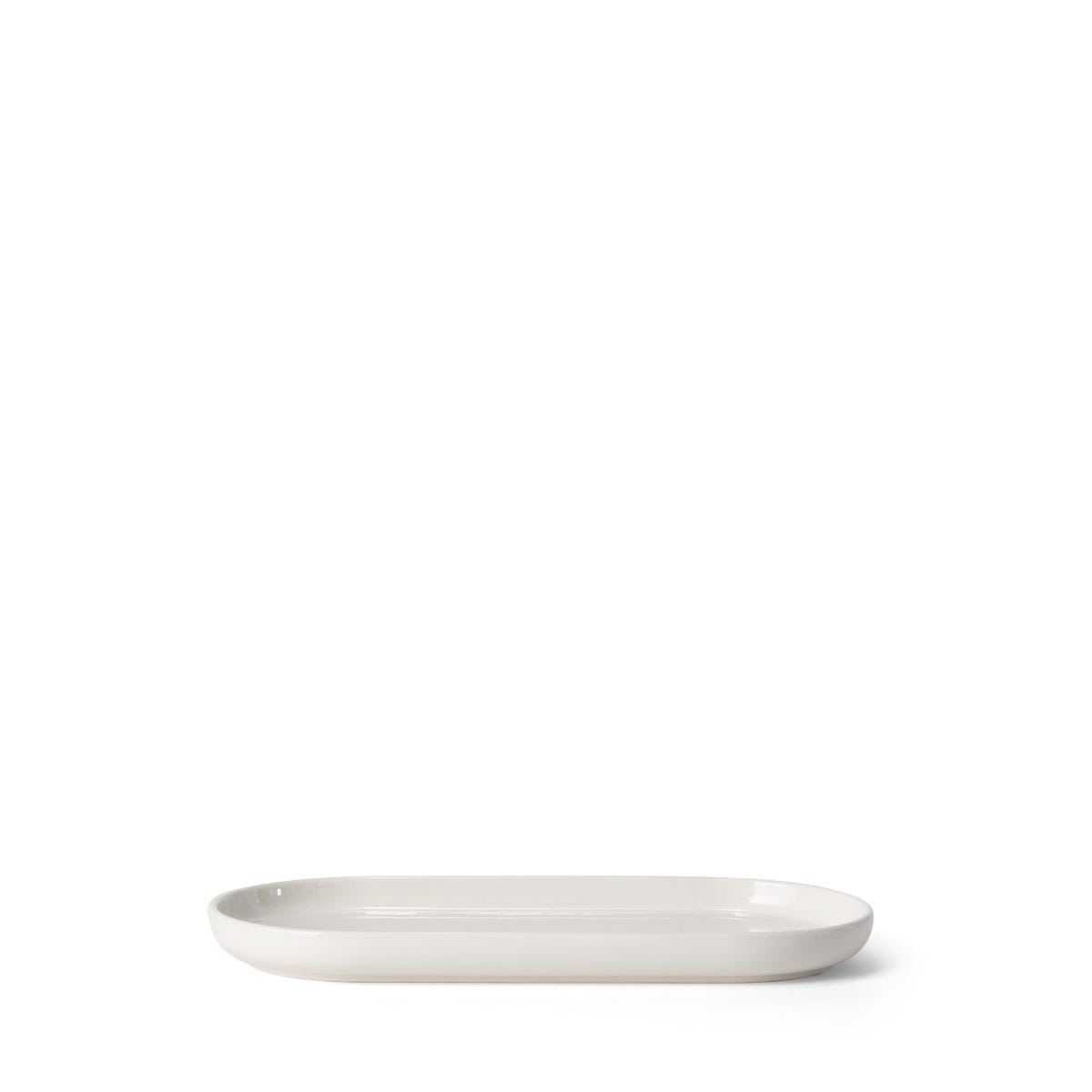 Fat Serve Oval 25cm Stengods Vit