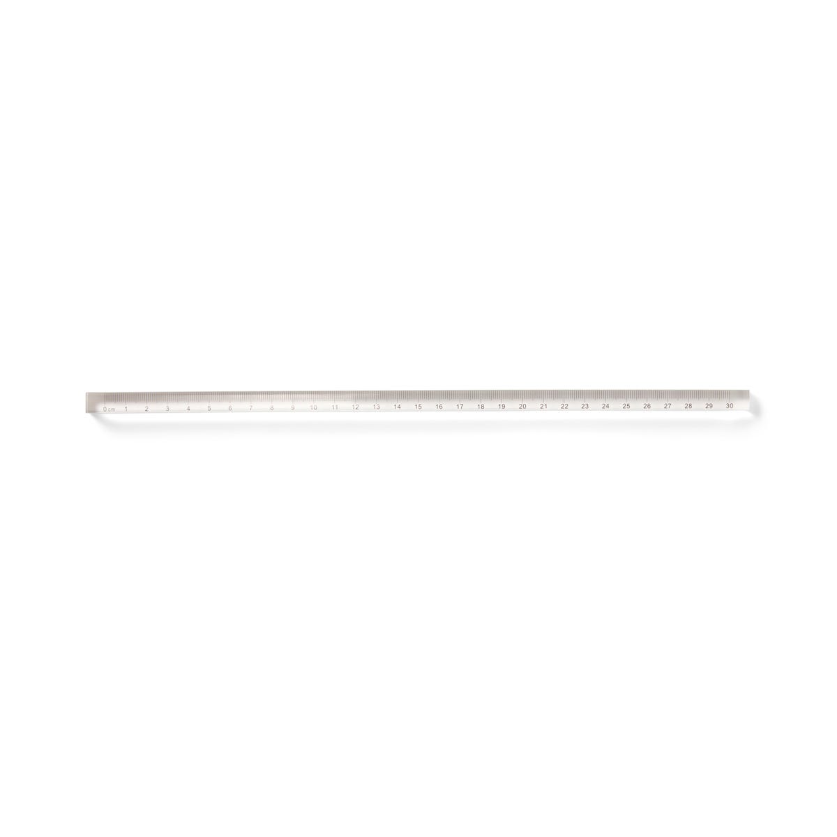 Linjal 30cm Transparent