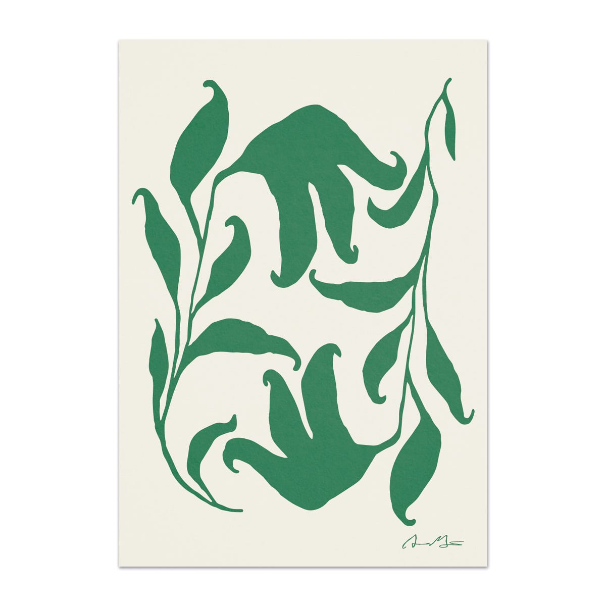 Poster Anna Mörner Högtidsblomster 70x100cm Vit