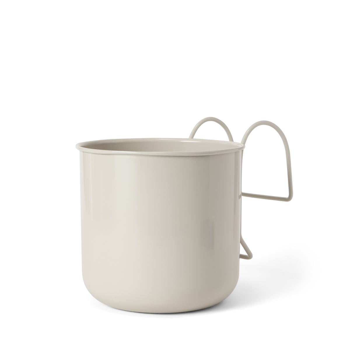 Granit Kruka Hängande Metall 16cm Beige