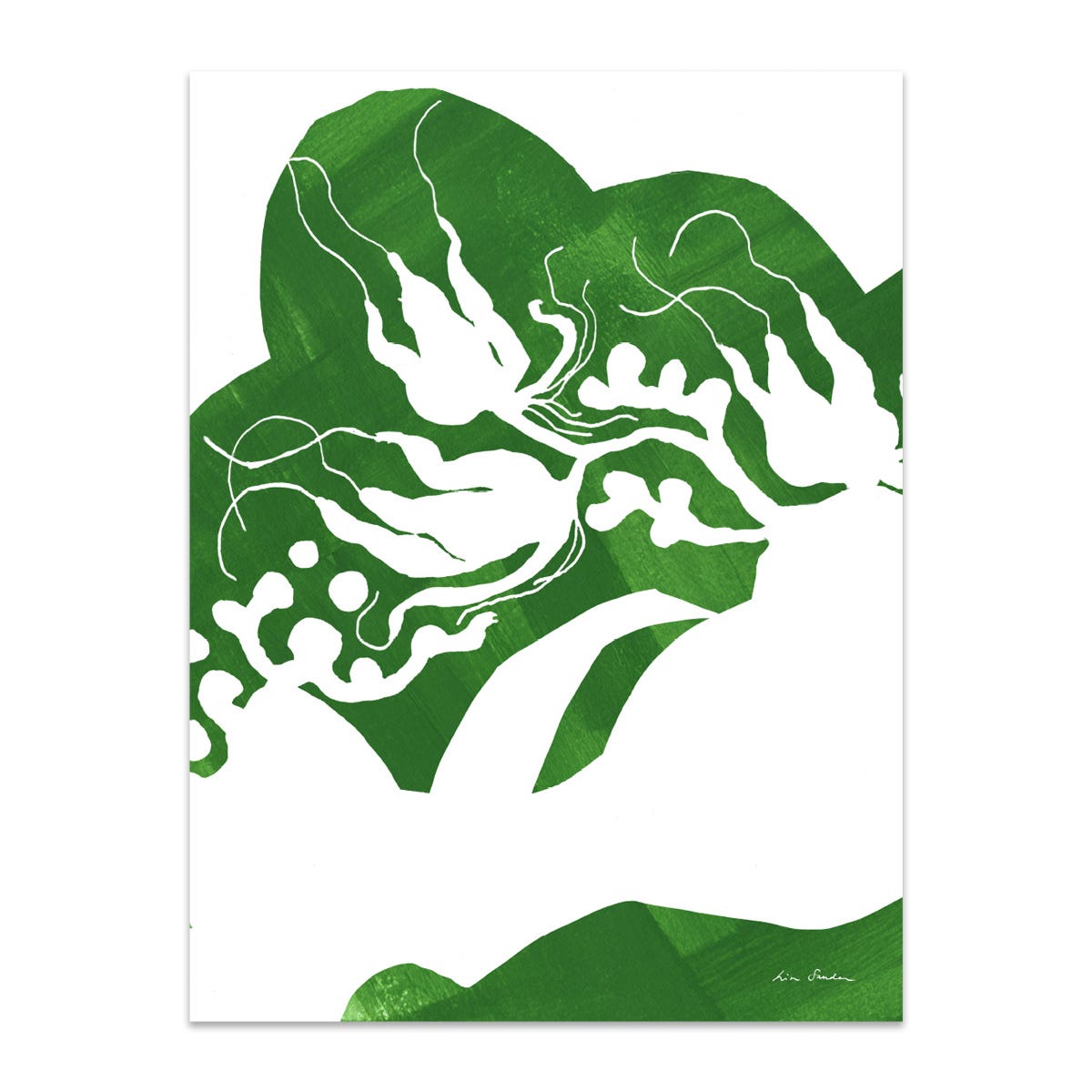 Poster Lisa Sander Green Detail 30x40cm