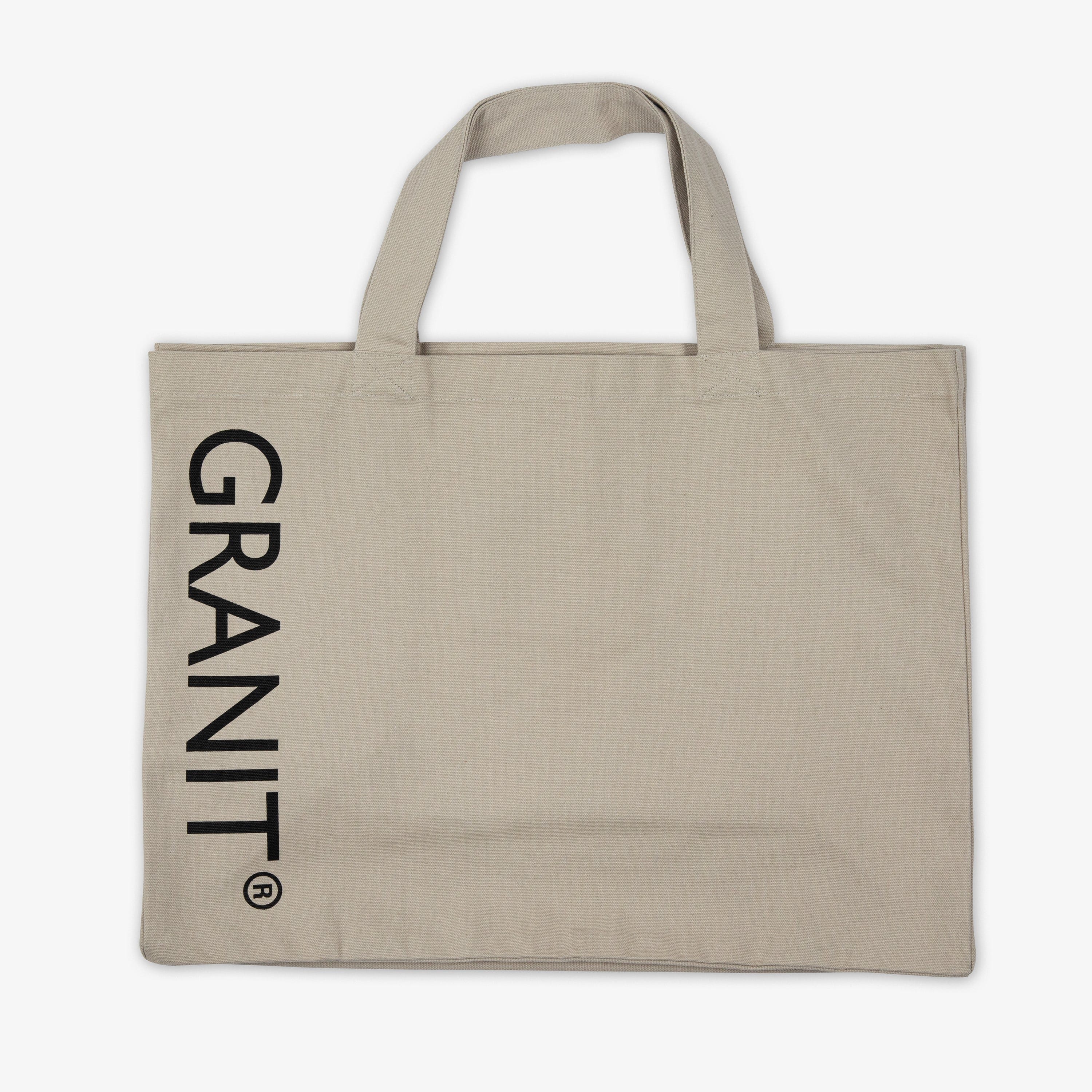 Tygkasse Granit Oversized Natur
