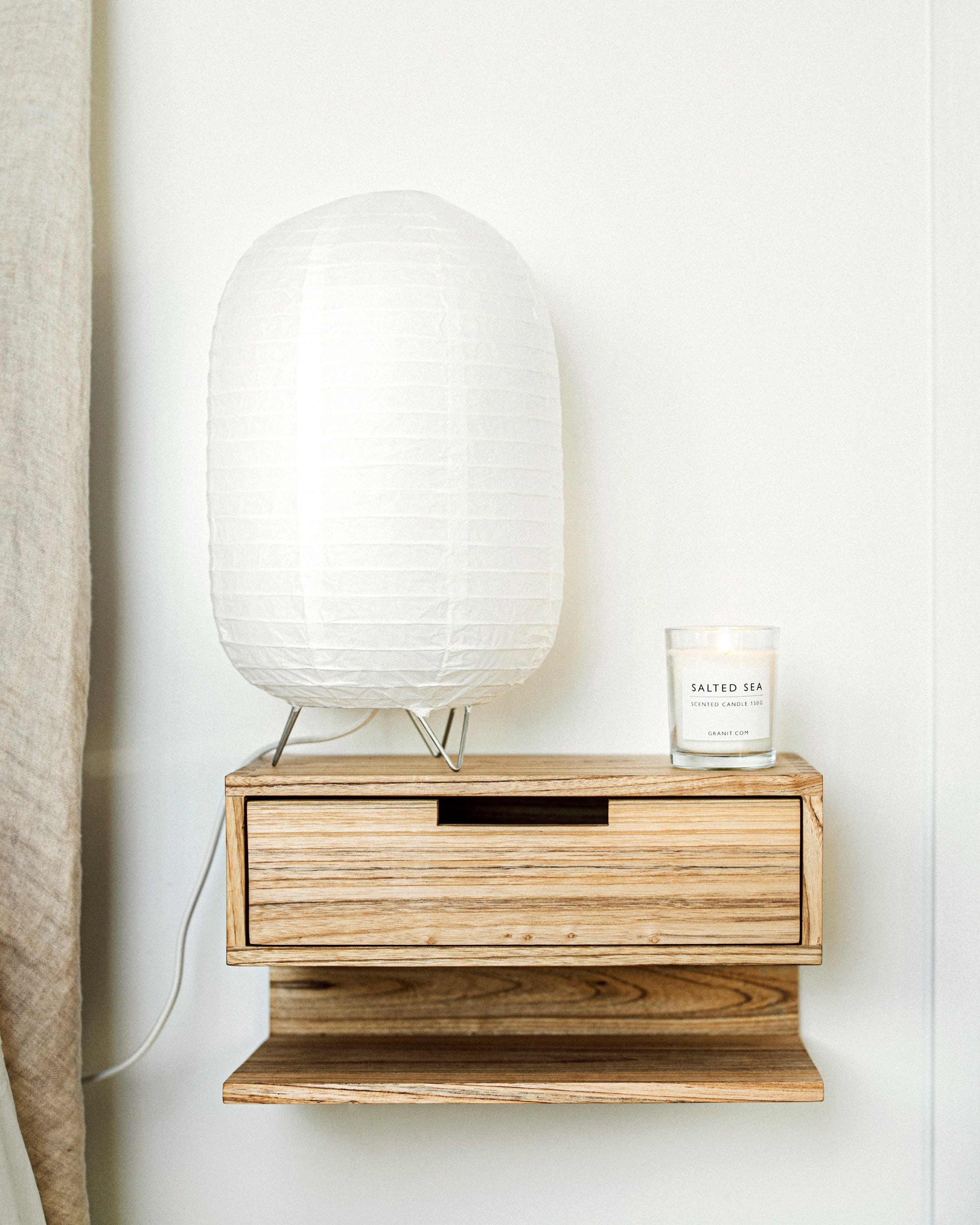 Bordslampa Rispapper Vit
